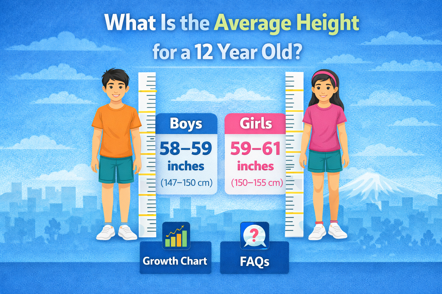 what is the average height for a 12 year old