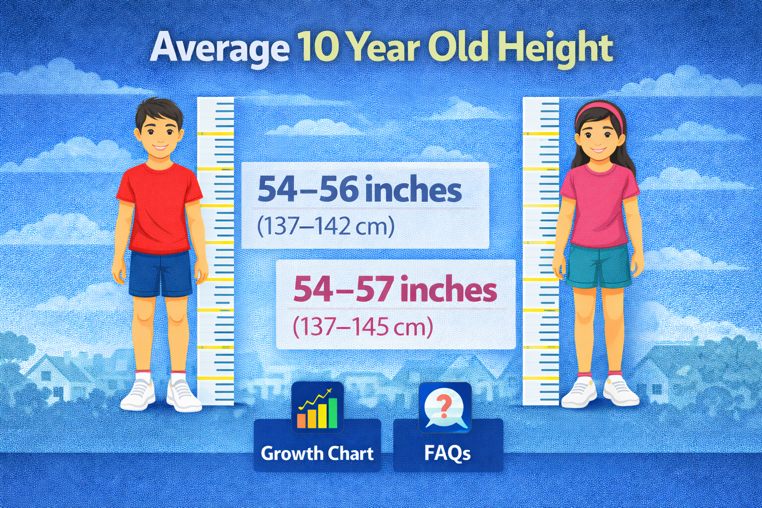 average 10 year old height