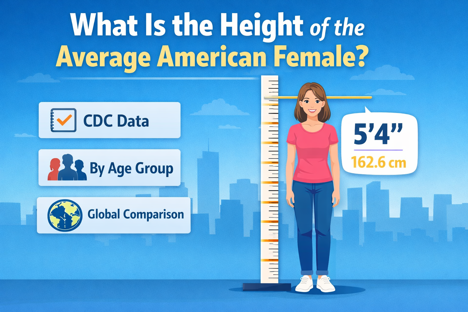 what is the height of the average american female